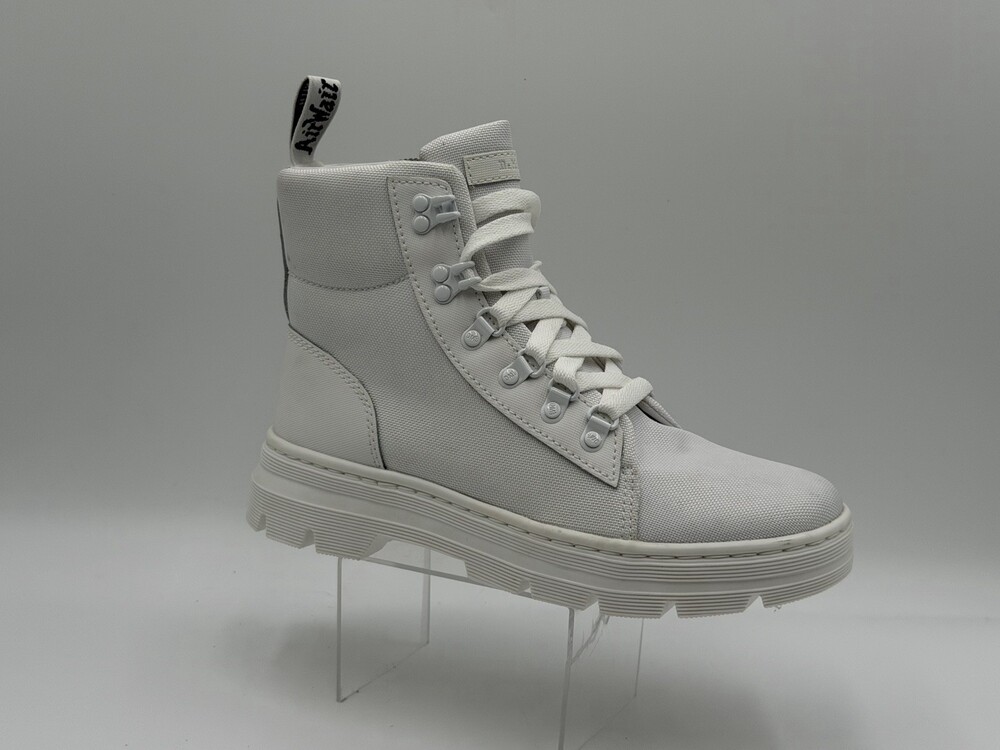 Dr. Martens Combs Canvas Women’s Size 9  Combat Boots White